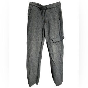 Falls Creek Gray Sweatpants with Elastic Waistband and Tapered Fit